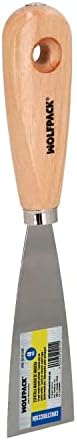 WOLFPACK LINEA PROFESIONAL Espatula Mango Madera Hoja Acero 40 mm. Espatula Yeso, Espatula Pintor, Espatula Masillas, Espatula Pladur, etc.