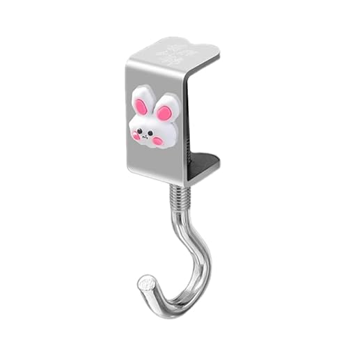 Adjustable Table Hooks for Hanging Bags Backpack Under Desk Clamp Heavy Duty Metal Purse Hooks for Desk