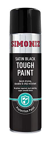Simoniz Tough Satin Black Spray Paint - 500ml