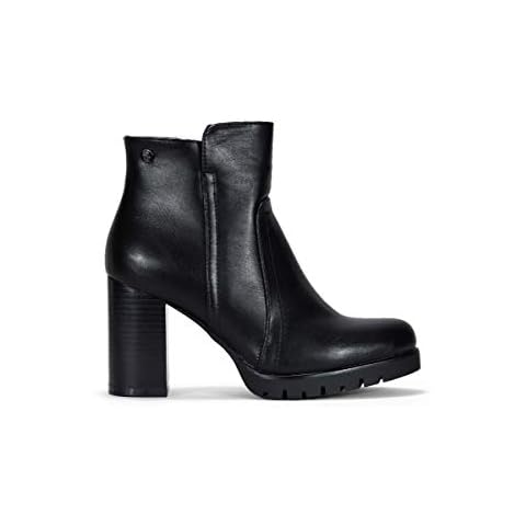 BOSANOVA Botines de tacón con plataforma dentada y cremallera Cover