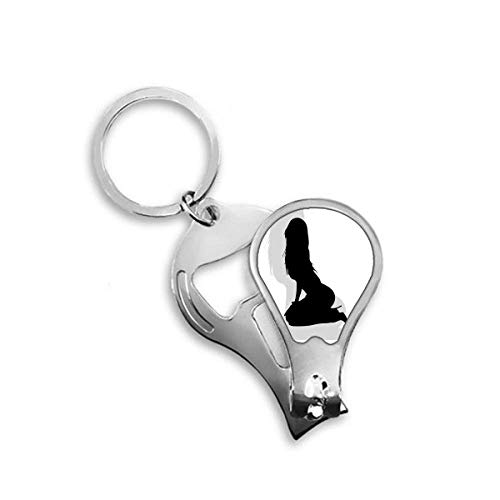 Coupe-ongles silhouette femme coupe précise pédicure manucure acier