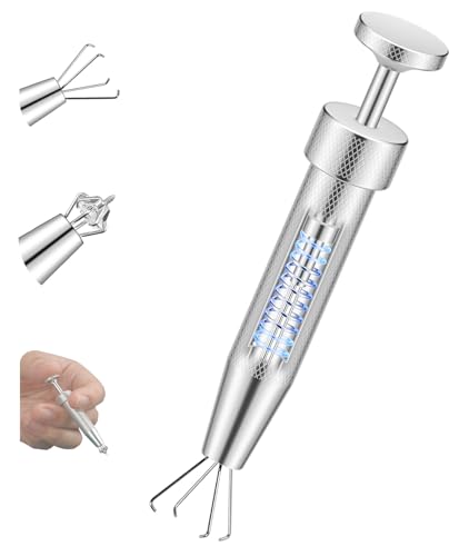 Upgraded Anti-Slip Piercing Ball Grabber Tool with Ergonomic Design for Changing Jewelry, Stainless...