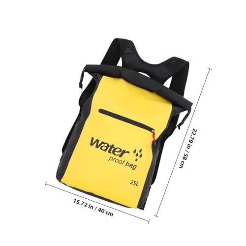 Toyvian Mochila Bolsa Seca Impermeable PVC Malla 25l para Senderismo Camping miniatura 2
