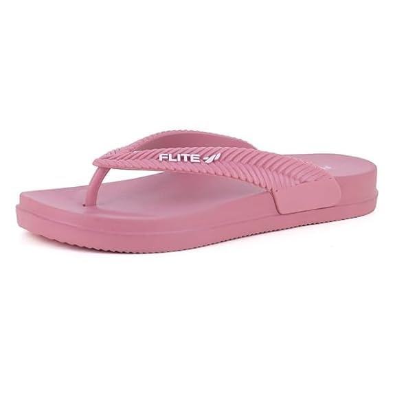 Flite Women’s Daily Use Slippers | Soft Cushion Sole | Lightweight & Comfortable | Non-Slip Casual Flip-Flops | Stylish Home & Outdoor Wear (Tulip, UK Footwear Size System, Adult, Women, Numeric, Medium, 4)