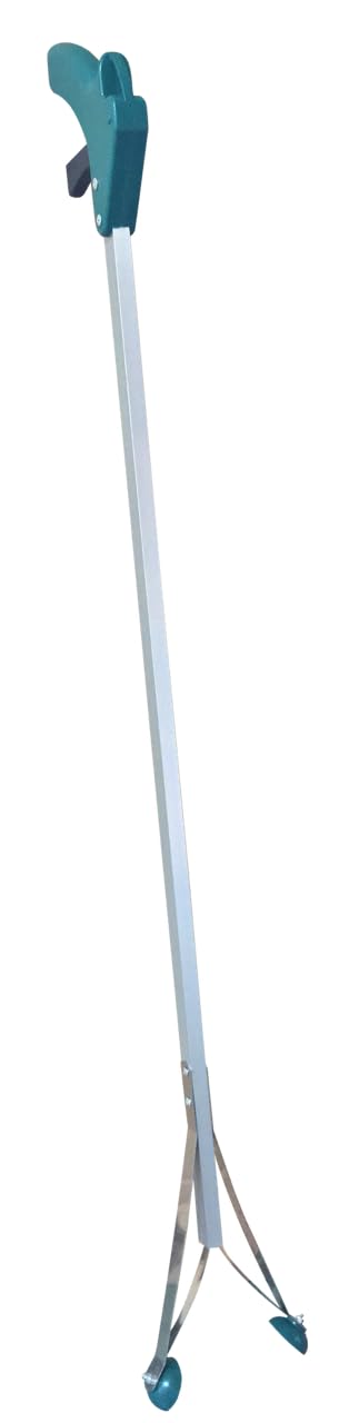 Leborgne, Pince à Déchets 88 cm, Pince Ramasse Déchets Longue en Aluminium Léger, Idéale pour Nettoyage Extérieur, Jardin, Plage, Couleur Verte, Outil Écologique pour Collecte des Déchets