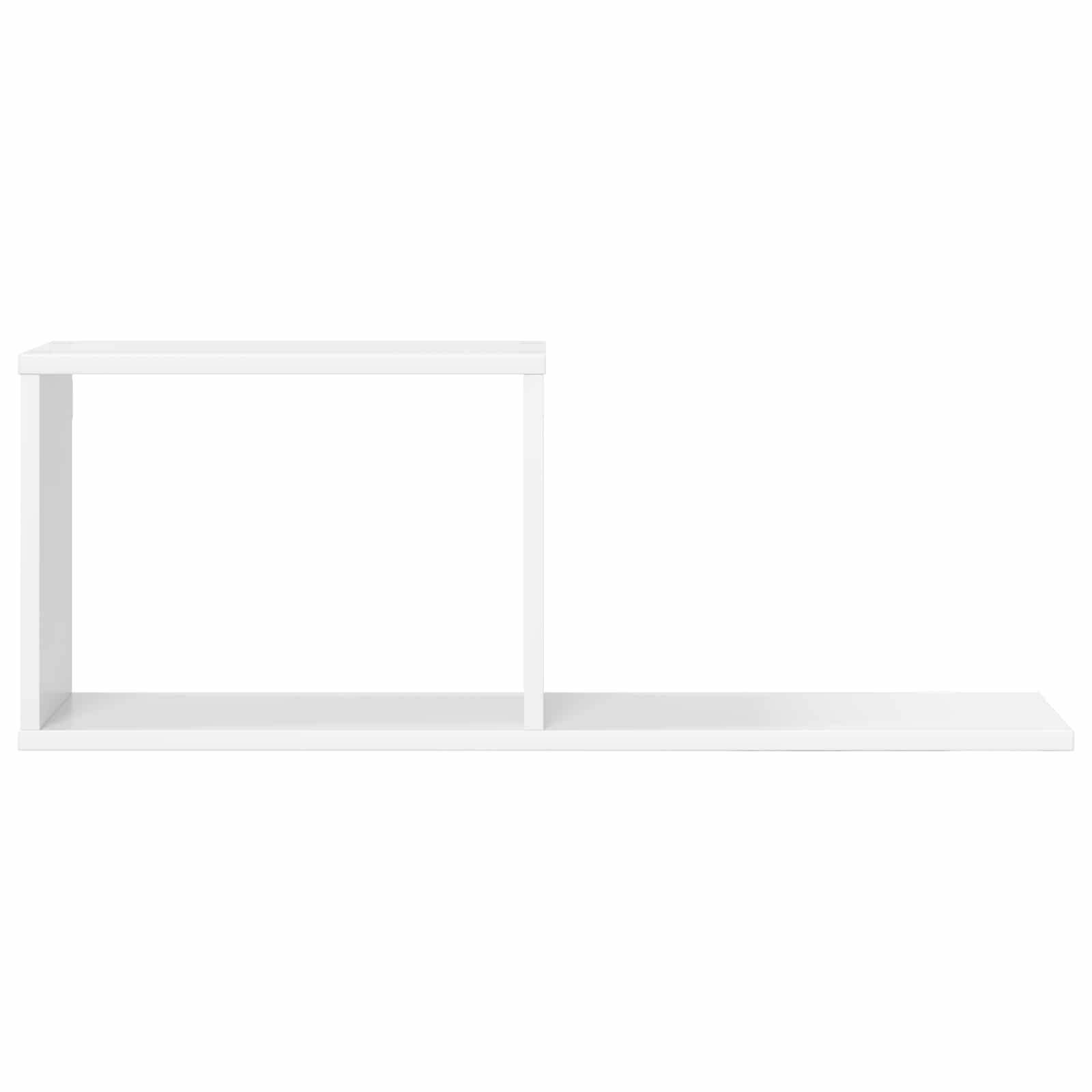 vidaXL Estantes flotantes 2 uds. Blanco 80 x 15 x 30 cm