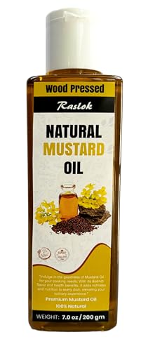 Raslok Pure Natural Mustard Oil | Wood Pressed (100gm,4Ounces)