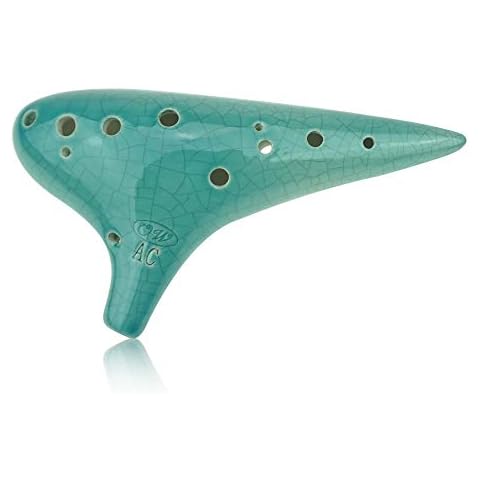 "Ocarinawind" 12 Hole Ocarina Exquisite Craft of Blue Ice-crack Alto C,Recommend by Shop Owner Cover