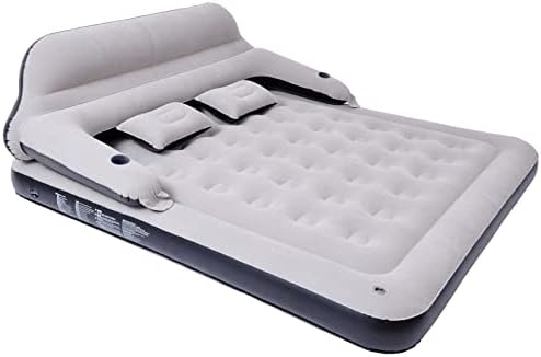 Tialoer King Size Inflatable Air Mattress Sofa Bed for Camping with Adjustable Back Sofa（No Air Pump）