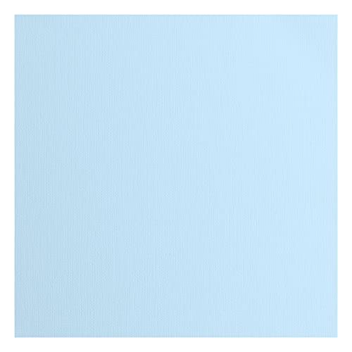 Florence Cardstock Textured, Coloured Card Making Supplies 12 x 12 inch, Blue, 20 Sheets