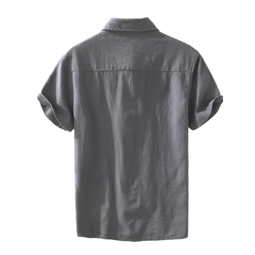 Chemise style chinois homme en lin de qualité supérieure coupe été