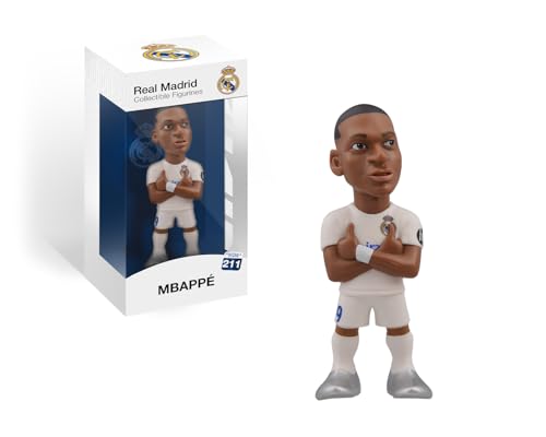BANDAI MINIX Collectible Figurines MN18451 Figura de Mbappé, Real Madrid, Coleccionables de 12 cm para Exhibición, Idea de Regalo para Niños y Adultos, Fans de fútbol