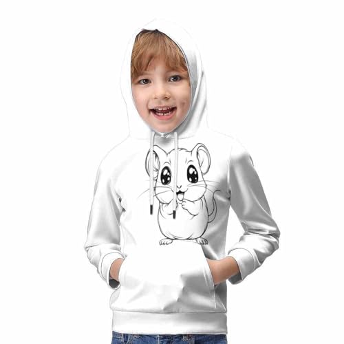 Sweat à capuche écureuil imprimé 3D le cadeau parfait pour enfant - 5