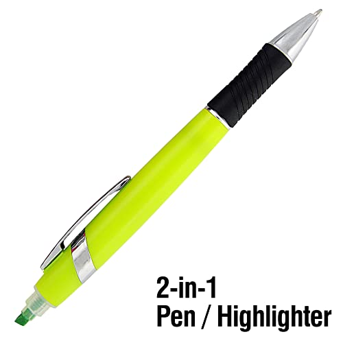 Sypen Highlighter With Ballpoint Pen Combo, Comes In An Array Of Bright Colors, 5 Pack #TOP3
