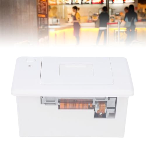 Image of Embedded Thermal Receipt Printer Module, White, USB 232 BT Interface, 58mm Printing Width - Easy Upgrade, Compact Design, Ideal for Industrial and Retail Use