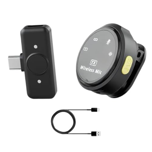 Image of GADGETSWEAR Single Q08 Wireless Lavalier Microphone for YouTube, Vlogging, Podcasting, Android, Camera, PC, Type-C, Plug & Play with Noise Cancellation, Video Recording, Interviews, Reels