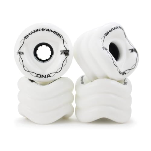 Shark Wheel 72 mm 78a Longboard Cruising Wheels, DNA-Formel, Set...