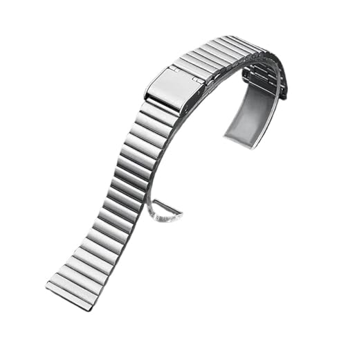 Bracelet en métal ultra-fin pour montre, l'élégance de l'acier argenté
