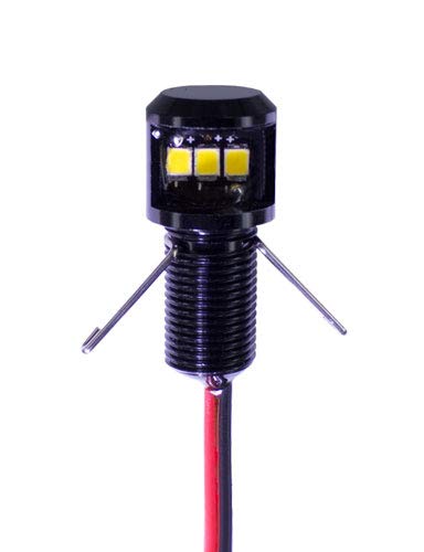 Instrument Panel Post Light - Premium 12V 12 Vdc Red Led Dimmable 90 Degree Lamp #TOP4