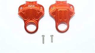 Aluminum Front Or Rear Differential Yoke For Arrma 1:10 GRANITE/BIG ROCK 3S / BIG ROCK V3 3S / VORTEKS 3S / SENTON 3S / 1:8 VENDETTA 3S - 1Pr Set Orange