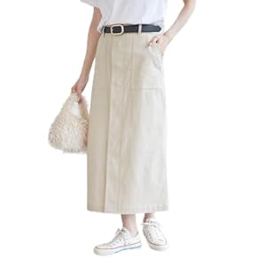 ［ロペピクニック］ スカート ミリタリーベイカースカート/防汚加工 レディース GDC14260 ベージュ (27)" 