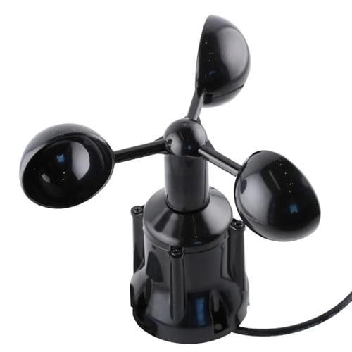 Anemómetro de 3 tazas con sensor de velocidad de 30 m/s y salida RS485