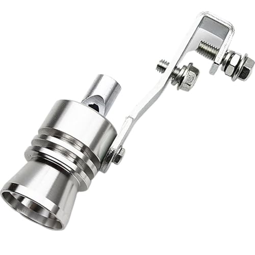 Silenciador de tubo de escape con simulador de silbato turbo universal para coches