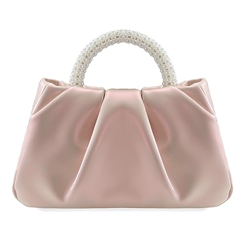 Image of Pearl Clutch Purse for Women, Elegant Evening Handbag and Wedding Guest Bag, Formal Clutch Collection
