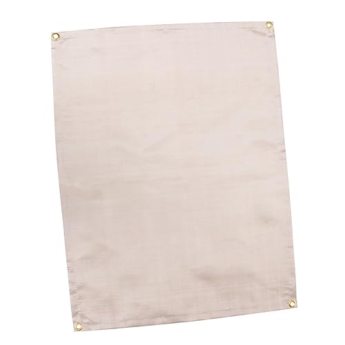 BEBEMOKO 1pc Hanging Welding Blanket Fire Blanket for Welding Fiberglass Fire Retardant Blanket Insulated Welding Blanket Glass Fiber Beige