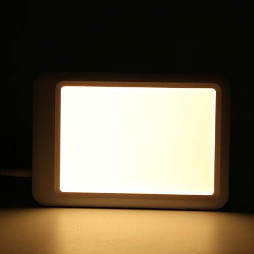 Therapy Sun Lamp 35000 Lux LED White Warm Light with 3 Adjustable Brightness and with Memory Function(Remote Control)