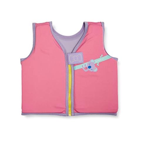 Speedo Unisex Kids Koala PFV Float Vest, Galinda/Hard Candy/Marine Blue, 2-4 Years Cover