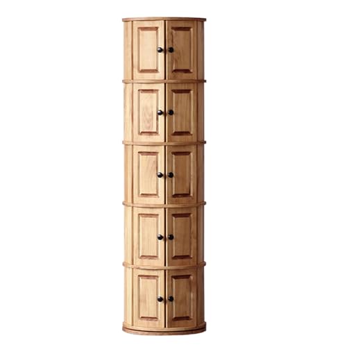 Meuble à chaussures rotatif en bois de 43,6x161 cm idéal pour maximiser les petits espaces