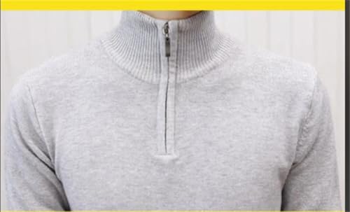 Rfmfkkg Mens Half Zipper Pullover Sweater Turtleneck Raglan Long Sleeve Sweaters Warm Business Sweaters2