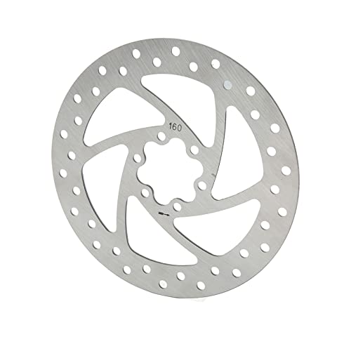 Leapiture 6 Bolt 160mm Disc Brake Rotor Stainless Steel Electric Scooter Disc Brake Rotor with 6 Screws for Electric Scooter