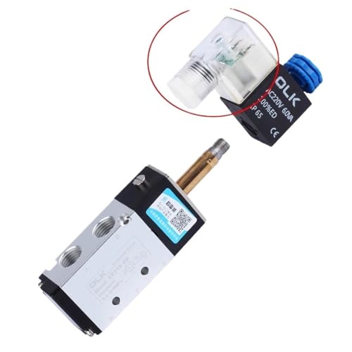 Électrovanne pneumatique de commande 4V210-08 12V distributeur air et gaz - 5