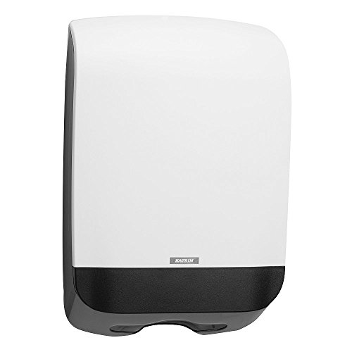 Katrin 90168 Inclusive Hand Towel M Dispenser -White, for use with all Katrin folding tissue paper