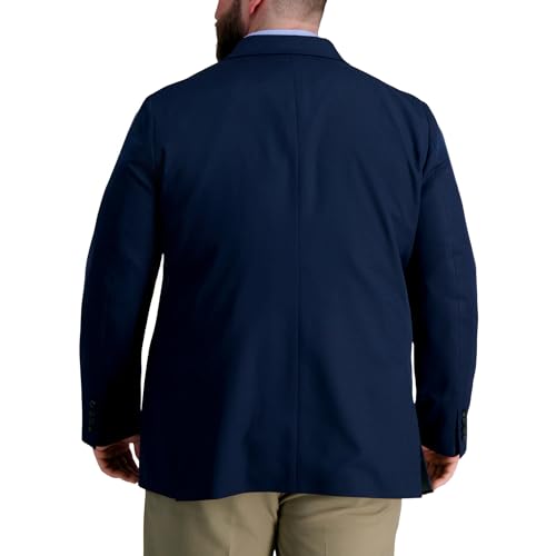 Image of Haggar Mens The Active Series Classic Fit Gabardine Blazer (Regular and Big and Tall Sizes)