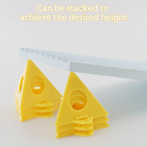 alwaiiz 30 Stück Pyramidenständer, Gelb Maler-Pyramiden, Mini-Kegelfarbständer für Leinwand Schranktür Handwerk Malerei