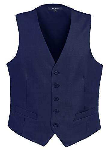 Gioberti Mens Formal Suit Vest, Royal Blue, 2X-Large
