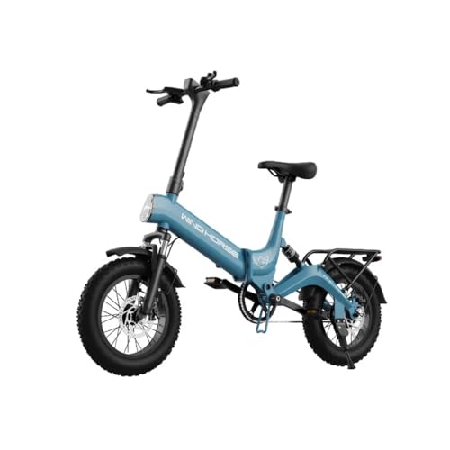 Image of Windhorse W1-BLU City Volt Ride Foldable Electric Bike for Adults - Blue