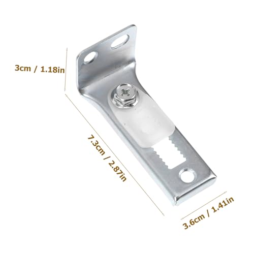 Kit de herrajes para puertas plegables de clóset DOITOOL 1Set, piezas de reparación para puertas corredizas, instalación duradera para rieles de puertas de clóset para entusiastas y profesionales DIY miniatura 2