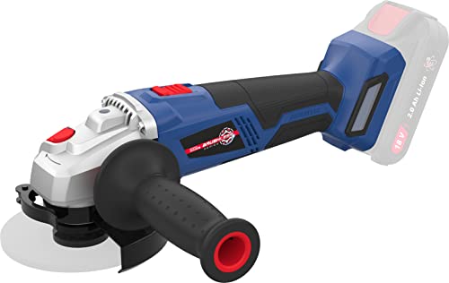 Güde Amoladora angular con batería WS 18-0 BL (Easy-Energy-Exchange, Brushless Series, iones de litio, 18 V, 125 mm de diámetro del disco, mango adicional, sin disco de corte, sin batería ni cargador)