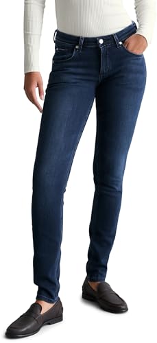 Marc OPolo Denim Damen Jeanshose mit Stretch-Anteil Slim Fit Blau (Dark Blue Multi 24) W25/L28
