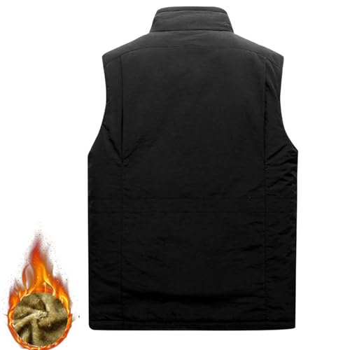 Chaleco acolchado para hombre sin mangas contra el frío del invierno 4