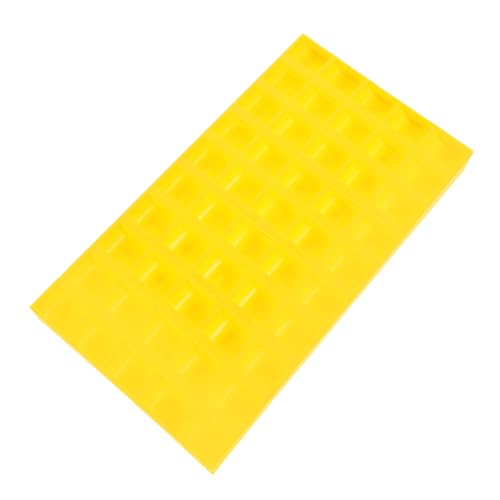 Caja organizadora para monedas de plástico amarillo