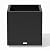 Veradek Block Series Cube Plastic Planter - Large Square Planter for Indoor or Outdoor Patio/Garden | Durable All-Weather Use with Drainage Holes | Modern Décor for Tall Plants, Trees, Flowers