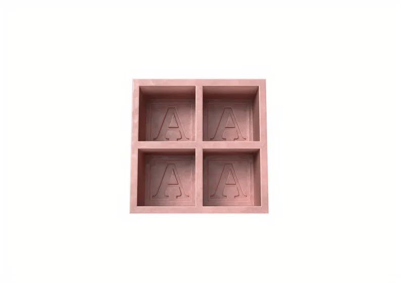Molde para cubos de hielo monogramados de silicona personalizada miniatura 2