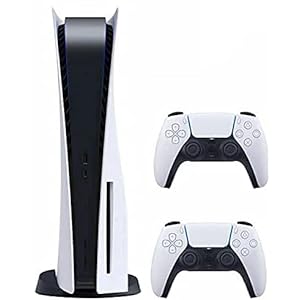 Playstation 5 Disc Version PS5 Console – Additional Controller, 4K-TV Gaming, 16GB GDDR6 RAM, 8K Output, WiFi 6. Ultra-High Speed 825GB SSD – U Deal (Renewed)