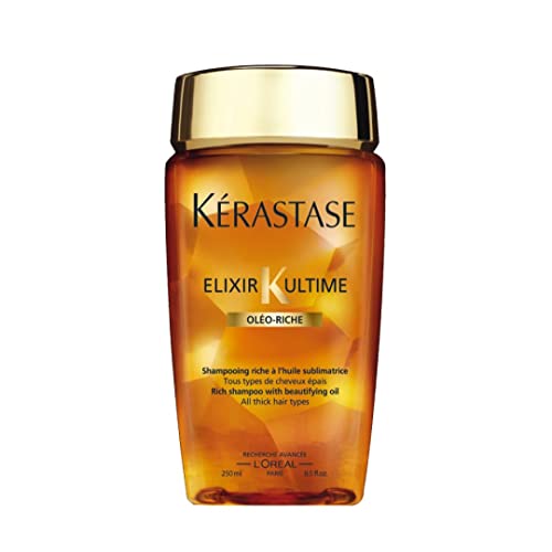 Kerastase Elixir K Ultime Bain Riche Shampoo with Beautifying Oil, 8.5 Ounce