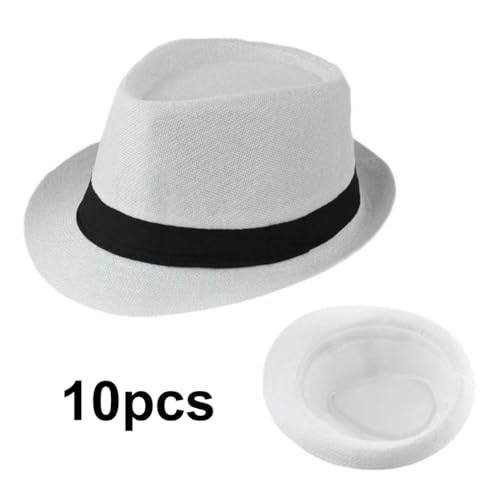 Chapeau de soleil unisexe pour la plage indispensable en été blanc - 3